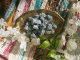 Raw blue calcite
