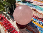 Medium rose quartz sphere