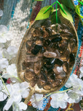 Smoky quartz tumbles